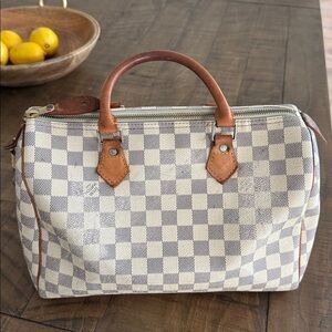 Authentic Louis Vuitton Damier Azur Speedy 30
